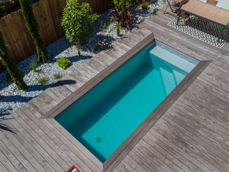 Création d'une piscine haut de gamme - Echoppe à Pessac - Bordeaux Métropole