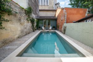 Construction d'une piscine d'échoppe à Bordeaux Nansouty